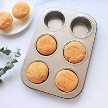 Round Shape Carbon steel Muffin Cupcake Mould Case Bakeware - Justgrabit Inc.