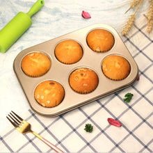 Round Shape Carbon steel Muffin Cupcake Mould Case Bakeware - Justgrabit Inc.