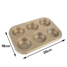 Round Shape Carbon steel Muffin Cupcake Mould Case Bakeware - Justgrabit Inc.