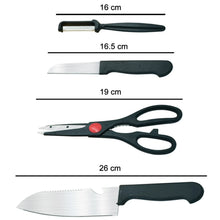 Stainless Kitchen Tool Set (Butcher Knife, Standard Knife, Peeler and Kitchen Scissor) - 4 Pcs - Justgrabit Inc.