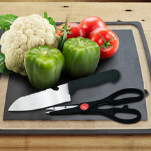 Stainless Kitchen Tool Set (Butcher Knife, Standard Knife, Peeler and Kitchen Scissor) - 4 Pcs - Justgrabit Inc.