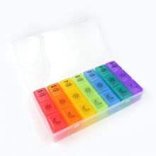 Pill Box 7 Day Weekly Medicine Organizer Daily Planner Portable Travel Container Holder for Vitamin and Supplement Moisture - Proof Compartments Case for Pocket Purse Easy to Use BPA Free (21 Grid) - Justgrabit Inc.