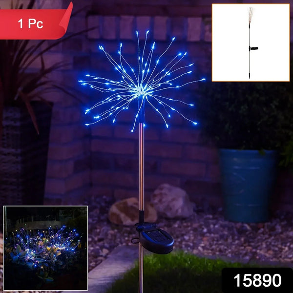 Solar Firework LED Garden Stake Light - (1 Pc) - justgrabit.in | Just Grab It