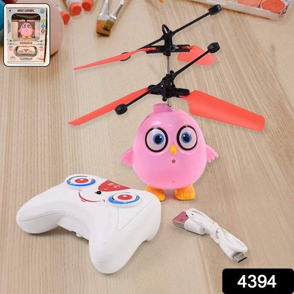 Electroplay Flying Bird RC Toy with LED & Remote Control – Pink Owl Design (1 Set) - Justgrabit Inc.