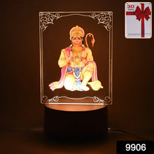 Beautiful 3D Lord Hanuman Frame with soft white light (1 Pc) - Justgrabit Inc.