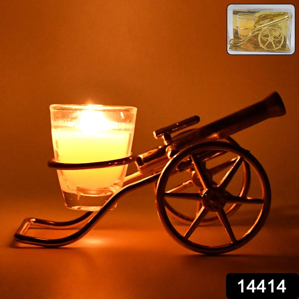 Top Cannon Tealight Holder / Candle Holder, Diwali (1 Pc) - Justgrabit Inc.