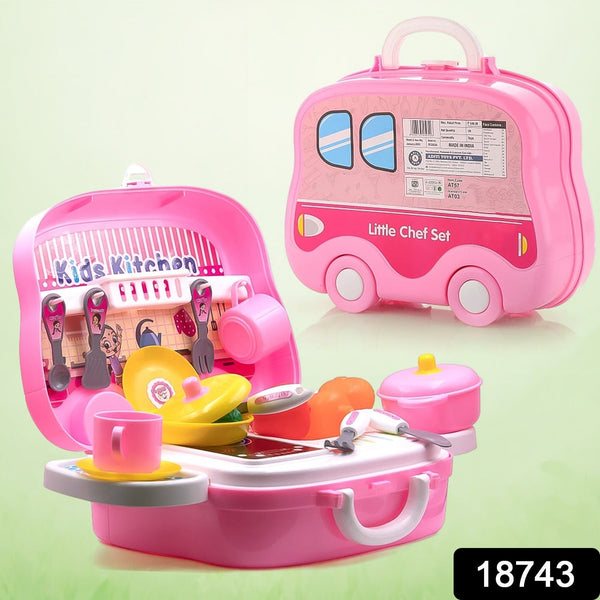 Kitchen Set for Kids Girls Pretend Play Toys Little (23 Pcs Set Approx) - justgrabit.in | Just Grab It