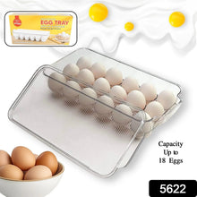 Plastic 18 Cavity Egg Storage Box Or Egg Trays For Refrigerator With Lid & Handles High Quality, Rectangular Egg Tray Box For 18 Egg (1 Pc) - Justgrabit Inc.