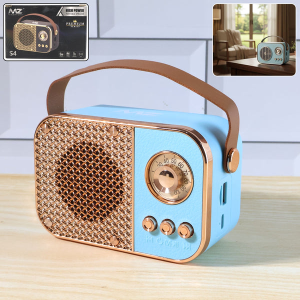 Vintage Style Wireless Portable Speaker with Retro Radio (1 Pc) - justgrabit.in | Just Grab It