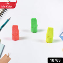 Pencil Top Eraser Rubber Erasers (1 Pc / Mix Colour & Design) - justgrabit.in | Just Grab It