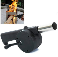 Portable Hand Crank Air Blower Fan for Charcoal Grill BBQ - Justgrabit Inc.