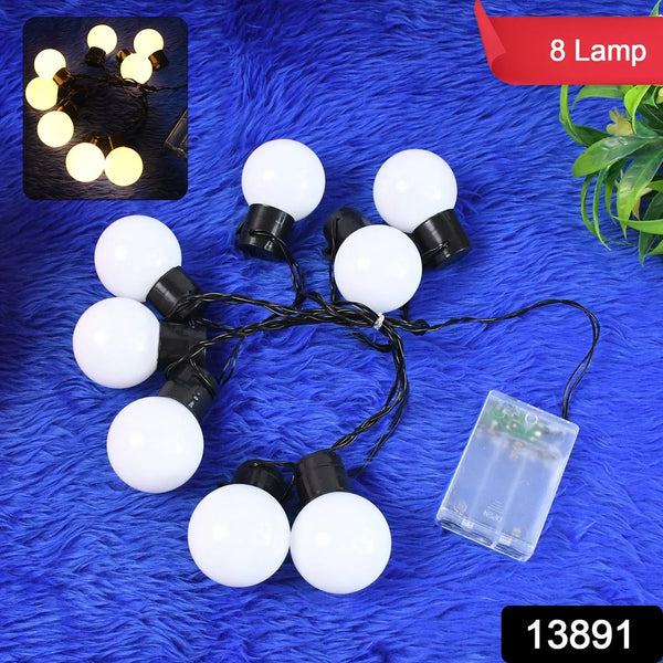8 LED String Lights 3 Battery Operated (1 Pc / Battery Not Included) - Justgrabit Inc.
