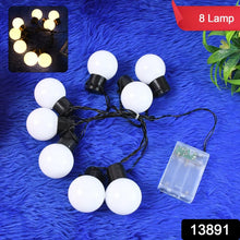 8 LED String Lights 3 Battery Operated (1 Pc / Battery Not Included) - Justgrabit Inc.