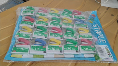 Mini Stapler with 1 Strip of Staples (1 Set) - justgrabit.in | Just Grab It