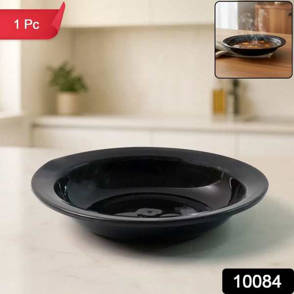 Premium Deep Black Curry Soup Serving Bowl (1 Pc) - justgrabit.in | Just Grab It
