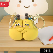 2 - in - 1 Cute Cartoon Couple Keychain - Justgrabit Inc.