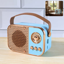 Vintage Style Wireless Portable Speaker with Retro Radio (1 Pc) - justgrabit.in | Just Grab It