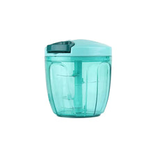 Manual Stainless Steel Compact Extra Sharp Hand Held Vegetable Chopper / Slicer with 5 Blades (750 ml) - Justgrabit Inc.