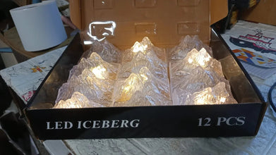 Unique Plastic Night Light: Flameless LED, Diwali (Iceberg Design, Gift) - justgrabit.in | Just Grab It