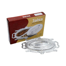 Plastic Peacock Dry Fruit Silver Finish Serving Tray - Justgrabit Inc.
