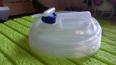 Outdoor Camping Collapsible Portable Water Container with Carry Handle Tap Valve Large Food Grade - Justgrabit Inc.