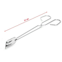 31cm Multi - Functional Metal BBQ Tongs for Serving (Clamp, Durable) - Justgrabit Inc.