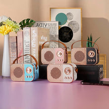 Vintage Style Wireless Portable Speaker with Retro Radio (1 Pc) - justgrabit.in | Just Grab It