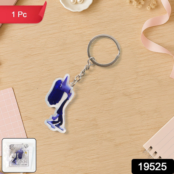 Cute Cartoon Character Acrylic Keychain (1 Pc) - justgrabit.in | Just Grab It