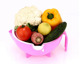 Multifunctional Vegetable Fruits Cutter Shredder with Rotating Drain Basket - Justgrabit Inc.