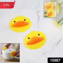 Cute Duck Shape Silicone Hot Pot Holder (2 Pc) - justgrabit.in | Just Grab It
