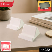 Compact Plastic Mobile Phone Holder Stand (2 Pc & Mix Color) - justgrabit.in | Just Grab It