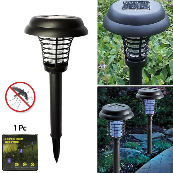 Big Garden Lighting UV LED Solar Powered Mosquito Trap and Bug Zapper (1 Pc) - justgrabit.in | Just Grab It