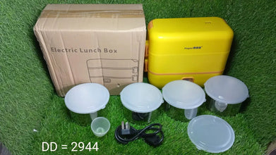 2Layer Electric Lunch Box for Office, Portable Lunch Warmer with Removable 4 Stainless Steel Container. - Justgrabit Inc.