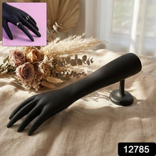 Elegant Black Hand - Shaped Jewelry Display Stand (1 Pc) - justgrabit.in | Just Grab It