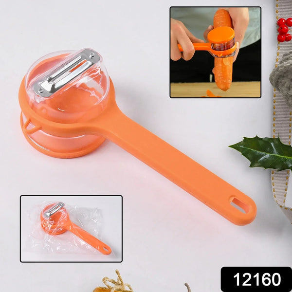 Stainless Steel Peeler With Container (1 Pc) - Justgrabit Inc.