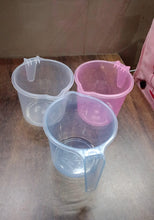Plastic Round Transparent Bath Water Mug (1 Pc / 1200 ML / Mix Color) - justgrabit.in | Just Grab It