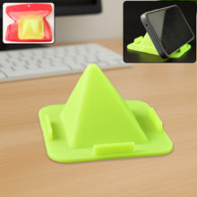 Universal Four - Sided Pyramid Mobile Holder Stand for Desk & Table (1 Pc) - justgrabit.in | Just Grab It