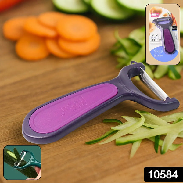 Supermom Dual Tone Peeler with Ultra Sharp Stainless Steel Blade (1 Pc) - Justgrabit Inc.