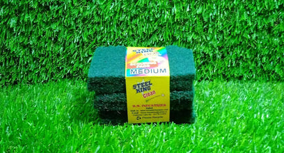 Scrub Sponge Cleaning Pads Aqua Green (Pack Of 6) - Justgrabit Inc.