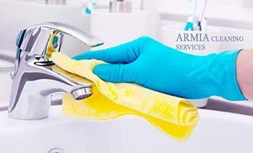 Flock line Reusable Rubber Hand Gloves (Blue) - 1pc - justgrabit.in | Just Grab It