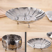 Unique Design Stainless - Steel Heaviest vegetable ,Cooking Foldable Steamer Basket for Kitchen Utensils/Dish Drying Rack/Plate Stand/ Basket - justgrabit.in | Just Grab It