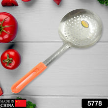 Colander Spoon, Non Slip Hand Polished Thickened Hot Pot Spoon for Kitchen for Restaurant, Stainless Steel Cooking Colander Skimmer Slotted Spoon Kitchen Strainer Ladle with Long Handle for Kitchen Cooking Baking (35 Cm) - Justgrabit Inc.
