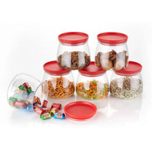 Matka Shaped Jar with Air Tight & Leak Proof Lid (Multicolour) (Set of 6) (900Ml) - Justgrabit Inc.