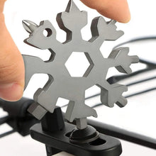 Durable & Portable 18 in 1 Snowflake Multi - Tool, Snowflake Bottle Opener Flat Phillips Screwdriver Kit Wrench - justgrabit.in | Just Grab It