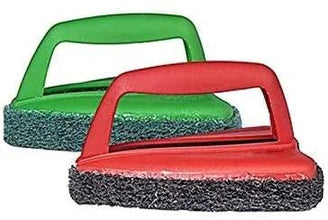 Bathroom Brush with abrasive scrubber for superior tile cleaning - Justgrabit Inc.