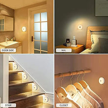 Round Shape 8 LED Motion Sensor Induction Led Light (1 Pc) - Justgrabit Inc.