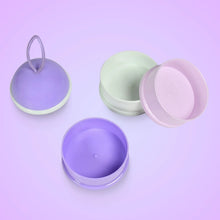 3 Layer Cute Portable Baby Food Milk Powder Storage Box Bottle Container Milk Powder Baby Food Container Bowl. (Purple) - justgrabit.in | Just Grab It