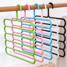 5 in 1 Multipurpose Plastic Hanger, Assorted (5 - Layer) - Justgrabit Inc.