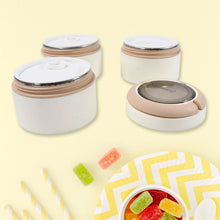Ganesh Smart Stack 3 Layer Portable Lunch Box Stainless Steel Airtight Leak - Proof Lunch Box for Office, School, Picnic: Color May Vary (3 Layer) - justgrabit.in | Just Grab It