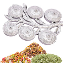 Tree Shape 6 Compartment Mukhwas Dani Serving Tray For Home & Kitchen Use - justgrabit.in | Just Grab It